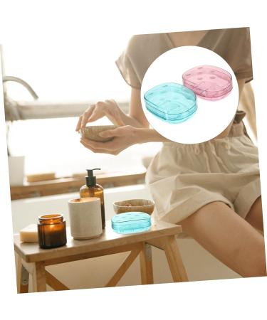 Ciieeo 2pcs Soap Dish Holder Container Box Portable - Buy Online on GoSupps.com