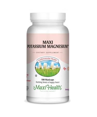 Maxi Health Maxi Potassium Magnesium Capsules - 180 Count - Buy Online on GoSupps.com