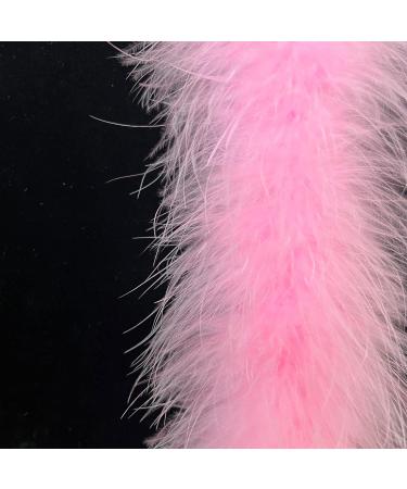 Happy Feather 2 Yards 20g Light Pink Marabou Feather Boa for DIY Craft and Wedding Decoration - Buy Online on GoSupps.com