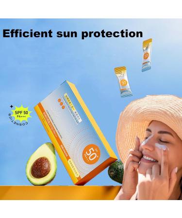  BAInuai Pack of 50 mini tubes of travel-size sunscreen waterproof sun protection with UVA/UVB protection SPF 50+ (3) - Buy Online on GoSupps.com