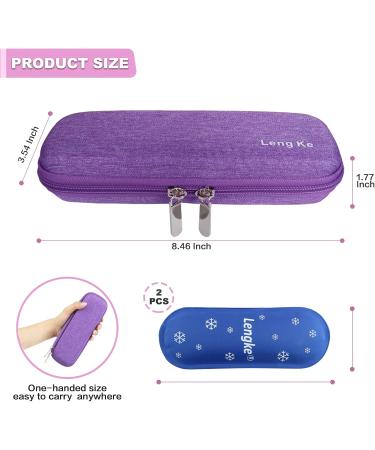 EVA Insulin Bags for Diabetes | Diabetic Travel Bag with Cooling Packs | Insulin Pencil & Injection Storage (Purple) - Buy Online on GoSupps.com