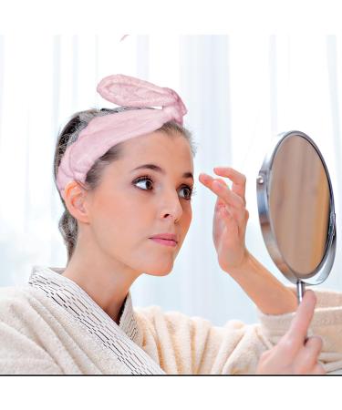Nogcig Adjustable Towel Spa Headband for Women - Pink Headband for Washing Face, Skincare, Makeup - Buy Online on GoSupps.com