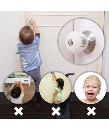 EUDEMON 6 Pack Baby Safety Door Knob Covers - Childproof Door Knob Locks - Buy Online on GoSupps.com