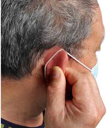 Lurrose 8 Pieces Adjustable Silicone Earrings & Ear Hooks - Elastic Mask Strap Buckles (Black 3 Pack) for Men | International Shipping - Buy Online on GoSupps.com