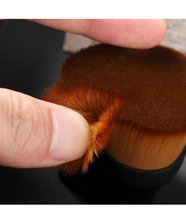 Applicator Brush for Liquid Foundation Blending Brush for Liquid Foundation - Concealer Brush Heart Shaped Liquid Powder Foundation Brush for Dating Travel Business Trip Black - Buy Online on GoSupps.com