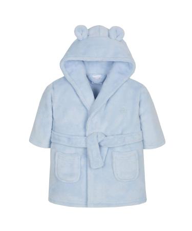 undercover lingerie Babies/Toddlers Infant Kid Soft Fleece Hooded Robe Bathrobe 18-24 Months Elephant - Blue