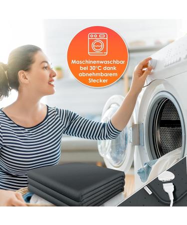 Kesser Double Heat Under Bed Blanket 160x140cm | Remote Control | 3 Temperature Levels | Soft Fleece Heated Bed Pad - Anthracite - Buy Online on GoSupps.com