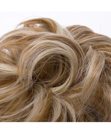 Updo Hairpiece Scrunchy Scrunchie Bun 35g Ribbon Ponytail Extensions Wavy Curly Messy Donut Chignons Honey Blond-Bleach Blond - Buy Online on GoSupps.com