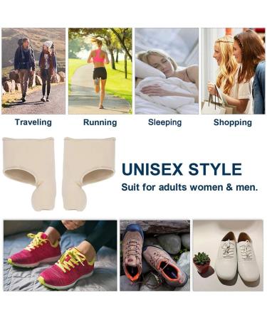 Bunion Corrector Straightener Sleeve with Silicone Gel Pad for Hallux Valgus Pain Relief - Large Size UK 8-11/7.5-10.5 (1 Pair) - Buy Online on GoSupps.com