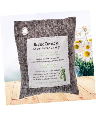 ULTECHNOVO Bamboo Charcoal Bags - 2 Pcs Air Deodorizer Gray | Eco-Friendly Odor Eliminator for Home & Travel - Buy Online on GoSupps.com