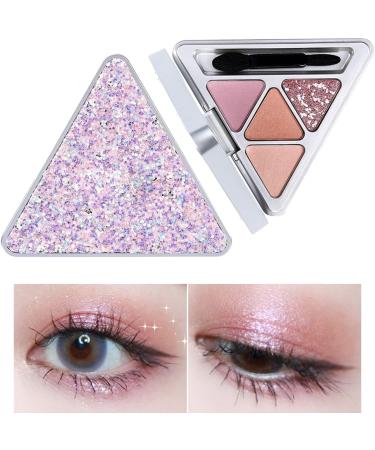 Eyeshadow Palette For Brown Eyes 4 Colors Blendable Bright Makeup Palette | Colorful Eyeshadow Palette Professional Waterproof Eye Shadow Highly Pigmented Makeup Palette For Teens Beginners Pochy F404#sakura Honey Tea - Buy Online on GoSupps.com
