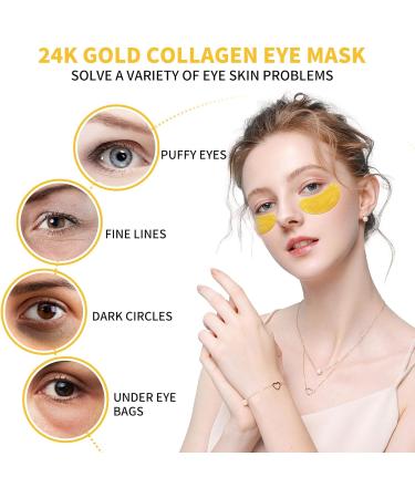 ASYBO Under Eye Patches 120 Pcs Golden Under Eye Mask Eye Treatment Mask for Under Eye Bags Dark Circles Puffy Eyes Fine Lines Anti-Aging and Anti-Wrinkle Collagen Eye Mask Skincare - Buy Online on GoSupps.com