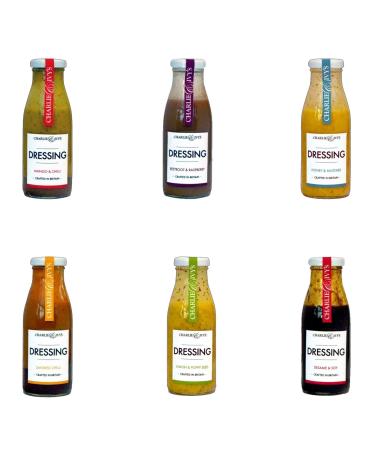 Charlie & Ivys Dressing Pick N Mix - Choose From 6 Flavors | Mango - Chilli Beetroot - Raspberry Honey - Mustard Lemon - Poppyseed Sesame - Soy | Pack of 2 X 250ml