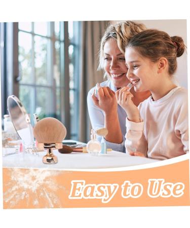 Self Tanner Brush Oval Self Tanning Brush 2.8" Dia. Large Body Brush Makeup Soft Reusable Sunscreen Applicator for Makeup Legs Arms Face Body Rose Gold Rose Red - Buy Online on GoSupps.com