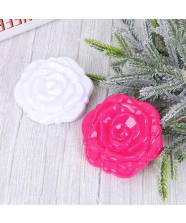 Lurrose Round Mirror 6pcs Mini Folding Compact Makeup Mirrors - Double Sided Rose Shape for Women Travel, Pocket Magnifier Included - Buy Online on GoSupps.com