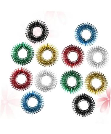 Buy MARMERDO 12-Piece Finger Massager Acupressure Rings - Stress Reducer Hand Toy for Instant Relaxation | International Shipping Available - Buy Online on GoSupps.com