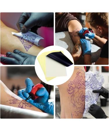 Liumate Tattoo Transfer Paper - 100 Sheets, 4 Layers, A4 Size Thermal Stencil Paper for DIY Tattooing - Buy Online on GoSupps.com