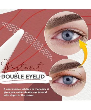 Eyelid Sticker Tape | Waterproof Double Eyelid Tape Invisible Eyelid Lift Strips Glue- And Invisible Eyelashes For Uneven Mono-Eyelids Haoying M Olive (120 Stickers) - Buy Online on GoSupps.com