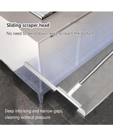 RRRYYYZZ Silicone Brooms for Floor Cleaning with Brush and 2 Scrape 49'' Adjustable Handle Silicone Broom Floor Squeegee Heavy Duty for Concrete Floor Bathroom Tile - Buy Online on GoSupps.com