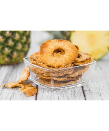 Jeske Sports Supplies Tasty Pott Pineapple rings dried without additives dried fruit pineapple snack dried fruit in bag 1000 g - Buy Online on GoSupps.com