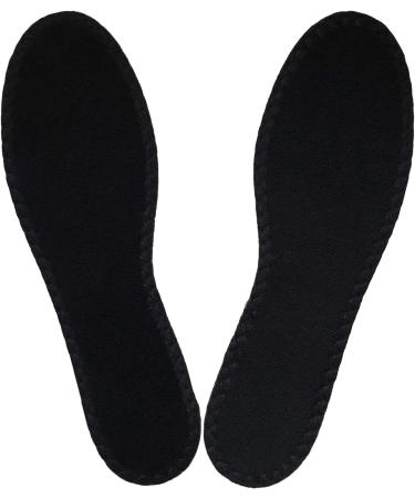 Happystep Terry Insoles - Washable & Reusable Shoe Inserts for Women Size 8 (2 Pairs, Black) - Buy Online on GoSupps.com