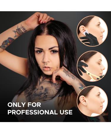 BodyJ4You 20PC PRO Body Piercing Kit | Surgical Steel 14G 16G | Nose Septum Ear Cartilage Lip Belly Navel Tragus Eyebrow | Needles Gloves Clamps Included - Buy Online on GoSupps.com