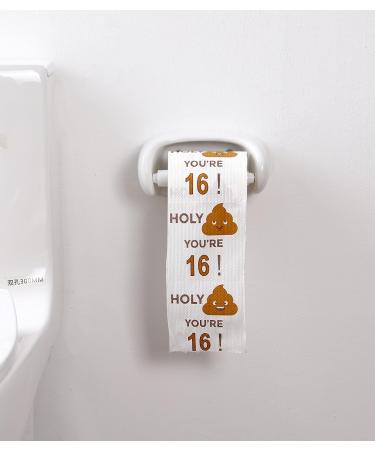 16th Birthday Toilet Paper Roll - Funny Gag Gift for Boys and Girls | Novelty Birthday Party Decorations and Supplies - Buy Online on GoSupps.com
