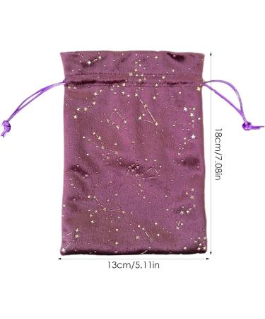Sac de tarot avec cordon de serrage - Porte-cartes de tarot portable - Motif toile - Sac main en velours avec cordon de serrage pour bijoux boucles d'oreilles ponts d'oracles - Buy Online on GoSupps.com