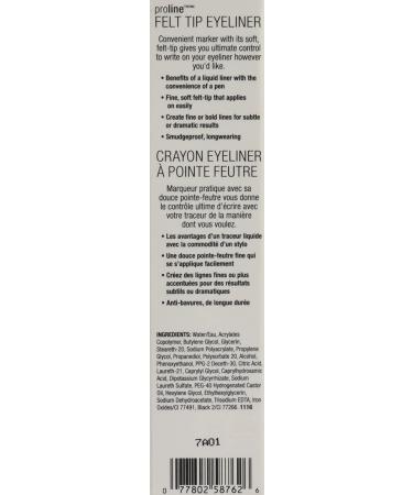 Buy Wet n Wild ProLine Felt Tip Eyeliner Dark Brown - 0.017 oz | Long-lasting Precision - Buy Online on GoSupps.com