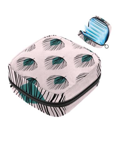 Storage bags for women's bandages peacock springs portable menstrual insert panty lips tampons women's bandages storage holder for women school office multicolored 03