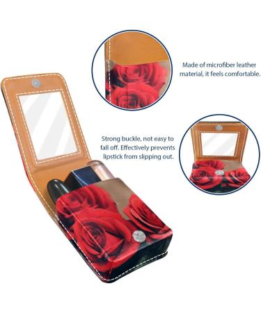 Buy Leather Lipstick Case & Organizer with Mirror - Mini Lipstick Holder Bag | International Shipping Available - Buy Online on GoSupps.com