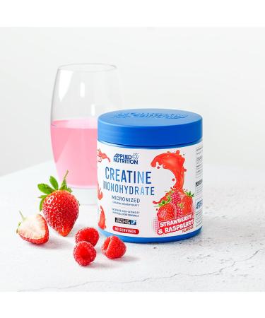 Applied Nutrition Creatine Flavoured - Strawberry & Raspberry 50 Servings (250g) | Micronized Creatine Monohydrate Powder for High-Intensity Performance - Buy Online on GoSupps.com