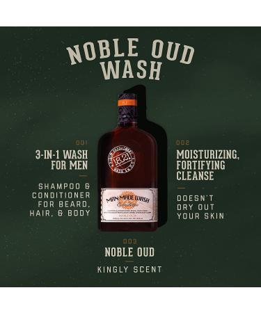 18.21 Man Made Original Noble Oud 3-in-1 Body Wash, Shampoo & Conditioner for Men - 18oz - Buy Online on GoSupps.com