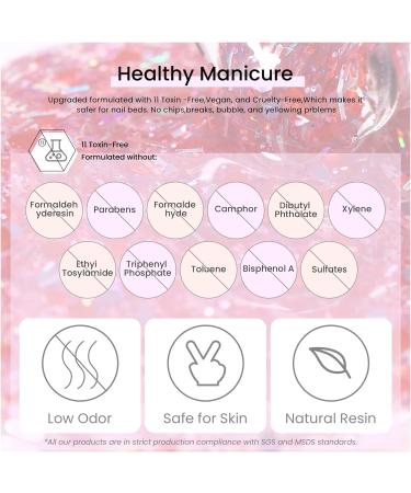 MAYCHAO Glitter Gel Nail Polish 15ML Firework Sequins - Soak Off UV LED Gel Polish for Nail Art - 0.5 OZ - Buy Online on GoSupps.com