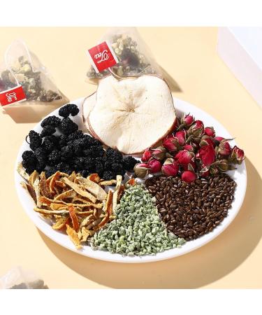 Rose and Lotus Leaf and Health Tea Health Liver Care Tea Chinese Nourishing Liver Tea Herbal Tea Rose Lotus Leaf Intestinal Cleansing Health Tea (3 Box) - Buy Online on GoSupps.com