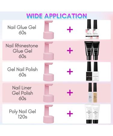 Makartt 5W LED Mini Nail Lamp | UV Nail Dryer for Gel Nails | Portable Nail Light Curing Lamp for Gel Polish | Extension Gel & Travel Nail Lamp - Buy Online on GoSupps.com