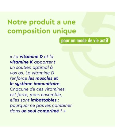 Vitamin D3 K2 (MK7) Cholecalciferol and Menaquinone Vitamin D3 K2 200 Micro Tablets 2000 IU with 100 g Vitamin K2 Contributes to the Immune System and Bones Maintains Normal Teeth* - Buy Online on GoSupps.com