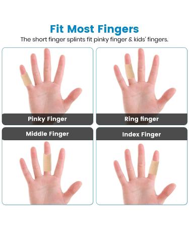 EDNYZAKRN Finger Compression Sleeves - 10Pcs Finger Support Protectors for Trigger Finger, Arthritis, Swelling - Breathable Elastic Thumb Brace for Basketball Sports - Pain Relief - One Size Beige - Buy Online on GoSupps.com