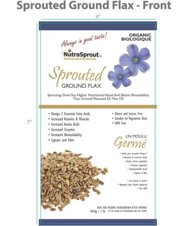 Sprouted Organic Flax Powder - Buy Online on GoSupps.com