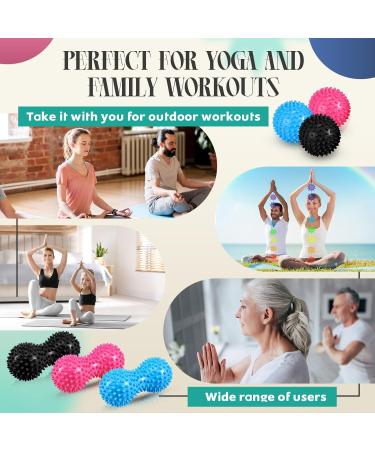 12-Piece Fascia & Massage Ball Set | Hedgehog Balls for Deep Tissue Relief - Back Legs Feet & Hands - Buy Online on GoSupps.com