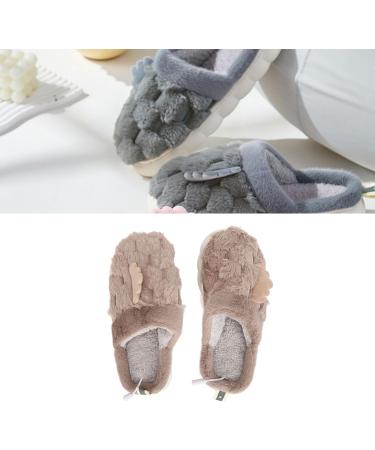 USB Heating Slippers for Men | Winter Electric Foot Warmers | Soft Non-Slip Comfort | Coffee Color - Buy Online on GoSupps.com