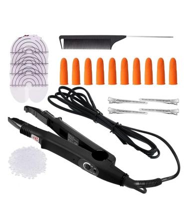 Hair extension iron Hair Extensions Tool Set Hair Extension Iron Keratin Bonding Tools Hair Clips Finger Protector Comb Set
