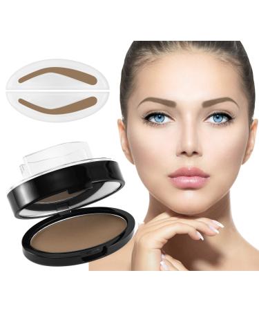BOOBEES eyebrows seal stamp powder -1 second make-up nature tinting coloring kit-naturally creates looking brows for make-up beginners dark brown - Buy Online on GoSupps.com