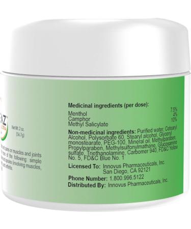 Apeaz Arthritis Pain Relief Cream (2oz) with Menthol, MSM & Camphor - Temporary Relief for Muscle & Joint Pain - Buy Online on GoSupps.com