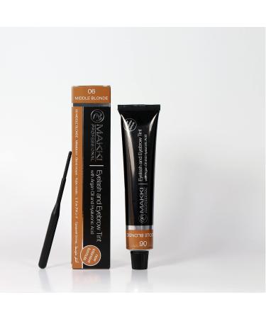 Makki Makki 06 Medium Blonde Intense Professional Eyelash and Eyebrow Tint with Argan Oil and Hyaluronic Acid 22ml
