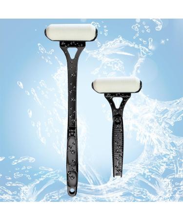 Applicateur de lotion noir applicateur de lotion long manche pour le dos poign e pliable avec 3 rouleaux en mousse r utilisables applicateur de cr me lavable pour le dos - Buy Online on GoSupps.com