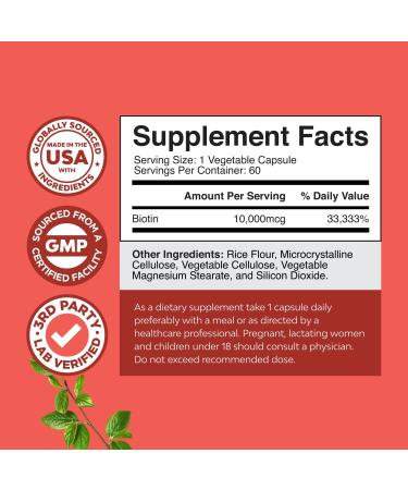 Bundle of Pure Magnesium Glycinate Supplement 400mg Per Serving for Mood Sleep & Relaxation Support and 10000 mcg Pure Biotin Pills - Promotes Thicker & Fuller Hair - Get Clear Skin Strong Nails - Buy Online on GoSupps.com