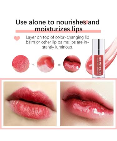 Moisturizing Lip Gloss Oil - Long-Lasting Lip Glow Oil for Dry Lips | Rosewood #2 - Shop Internationally! - Buy Online on GoSupps.com