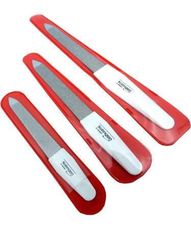 Buy 3 Solingen Professional Nail Files - H.Herder Sapphire Manicure Set | Fine & Coarse Quality Metal Files - Buy Online on GoSupps.com