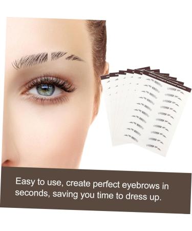 FOMIYES 30 Pcs Eyebrow Stickers Makeup Stickers Eyebrows Artificial Eyebrow Tattoos Three-dimensional Tool - Buy Online on GoSupps.com
